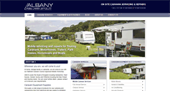 Desktop Screenshot of albanycaravans.co.uk